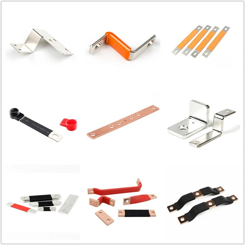 New Design Braided Copper Flexible Connector, Copper Grounding Strap Tin Plated Copper Braid