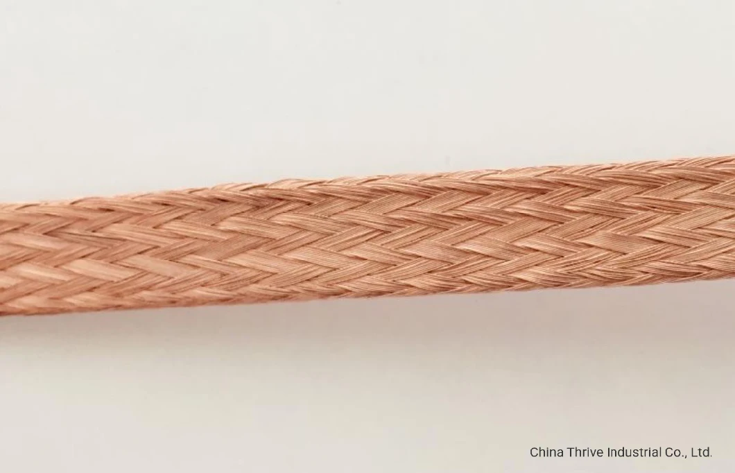 Flat Flexible Bare Braided Copper Wire